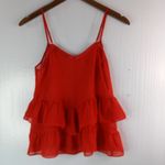 Sofia Vergara XS Sexy Ruffled Layered Tank Top In Bright Red Photo 1