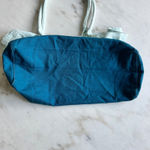 Athleta Tote Bag Large Gym Travel Blue Ombre Cotton Photo 5