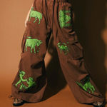 Dressed in lala Brown Wide Photo 0