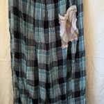 Free People  Blue Purple Plaid Pajama Balloon Pants Photo 1