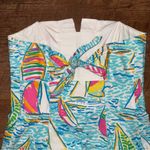 Lilly Pulitzer  Franco Dress in You Gotta Regatta Ruffle Back Tie Strapless Dress Photo 6