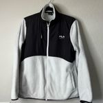 FILA  Sport White/Gray Faux Fur Jacket Size Large Photo 0