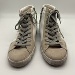 Sam Edelman Avon High-Top Leather & Suede Sneakers in White Size 8.5 Photo 2