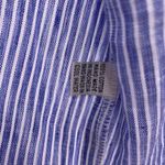 MISS LILLY Blue & White Stripe Embellished Folkloric Open Top/Cardigan Size S/M Photo 4