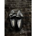Karl Lagerfeld  black patent leather flats monk strap slip on shoes 9.5 Photo 2