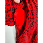 Sanctuary Red Black Animal Print V-Neck Tie Waist Girl on Fire Wrap Dress XS Photo 4