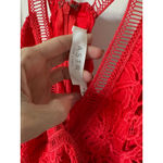 Revolve ASTR The Label High Neck Lace Dress Red Size Small Photo 6