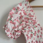 OPT Smocked Daphne Dress Size XL midi tiered floral peach White Photo 4