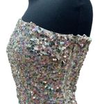 For Love & Lemons Love & Lemonade Rainbow Sequin One Shoulder Bodycon Mini Dress Size S NWT Photo 3