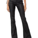 Edikted  Luna Faux Leather Flare Jeans size medium ladies cool retro Photo 0