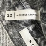 PacSun  Women's Gray High Rise Straight Distressed Denim Jean - Size 22 - VGUC Photo 5