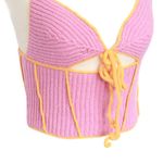 Pink Crocheted Crop Top Photo 1