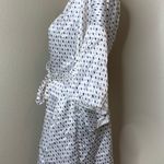 Val Mode Lingerie Vintage White Diamond Pattern Tie Robe Sz Medium New! Lamonts Photo 1