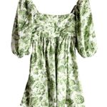 Abercrombie & Fitch Green Floral
Puff Sleeve Babydoll Cottage Mini Dress S Photo 0