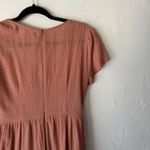 Showpo Dress Festival Small Pink Mauve Boho Flutter Sleeve Lace Up Mini Casual Photo 8