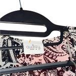 Audrey  Black and gold  Paisley Print Open Front Cuff Sleeve Chiffon Long Kimono. Photo 5