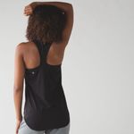 Lululemon  Yogi Everyday Tank Top Sz 6 Black Racerback Front Pocket Photo 2