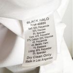 Black Halo  Sheath Dress Women's Sleeveless White Silver Size 0 Photo 4