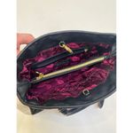 Betsey Johnson Cream & Black Heart Quilted Hearts Crossbody Bag EUC Medium Size Photo 3