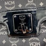 MCM  Monogram Black and Gray Shoulder Bag Photo 8