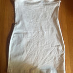 ZARA  White Denim Tube Dress, Size L, NWT Photo 0
