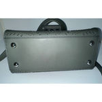 Zac Posen  Gray‎ Leather Laser Cut Studded Purse Handbag Photo 5