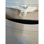 easel  Oversized Women Heart Patch Plaid Sweatshirt Size S Photo 9