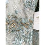 Mac Duggal  67842 Bell Sleeve Floral Seafoam Embellished Gown Dress 16 NWT Photo 5