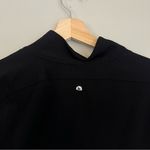 90 Degree Womens Interlink Ribbed Half Zip Long Sleeve Crop Top Jacket Medium Black Photo 5