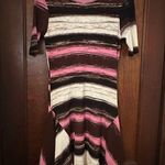 Opening Ceremony  Pink Melange Delta Handkerchief Hem Rib Knit Dress Size M Photo 2