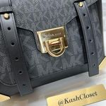 Michael Kors  Black Manhattan Satchel Bag Photo 5