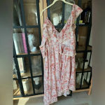 La Maison Talulah midi gown pearls Dress black tie wedding gala floral beaded Pink Size 4 Photo 2