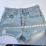 GRLFRND  Cindy High Rise Distressed Denim Shorts Size 26 Photo 7