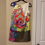 Suzi Chin for Maggy Boutique Colorful Floral Mini Dress Blue Size 4 Photo 1