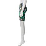Diane Von Furstenberg  x Target Disco Zebra Green Biker Bike Shorts Small 7” DVF Photo 2