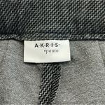 Akris Punto  Pleat Front Checked Soft Cropped Trousers Black Grey Size 14 Photo 7