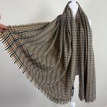 ZARA NWT Chunky Deep Multicolored Plaid Scarf 27x76” Photo 3