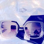 Tahari BLACK CAT EYE METAL BRIDGE GEOMETRIC SUNGLASSES Photo 4