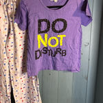 Lati Fashion Purple PJ Set | Women’s Size Large Photo 0