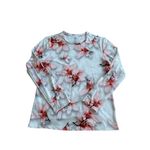 5FIN Women's Floral Long Sleeve Swim Top Size XL Red Photo 2
