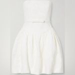 Self Portrait NEW NWT  Strapless Cream Lace Bandeau Belted Mini Dress Photo 3