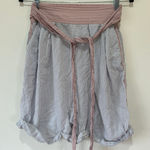 Free People  paperbag belted shorts striped size S lounge cozy Photo 0