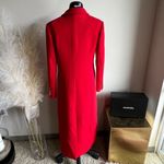 Elliatt  Vibrant Red Long Coat Double breasted gold buttons NWOT quiet luxury Photo 8