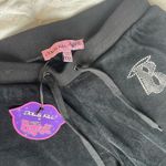 Dolls Kill Black Velour BRATz Rhinestone Dark Keep It Glossy Hoodie & Track Pants Set Photo 8