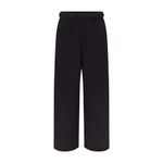 SKIMS Cotton Fleece Classic Straight Leg Pant in Onyx, Size Small Photo 3