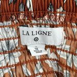 La Ligne x Target Rust Floral Print Midi Dress with Slit size 1X Long Sleeves Orange Photo 9