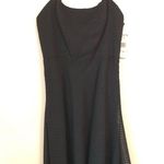 Evan Picone EVAN - PICONE Black Sheer Spotted over Satin Lining Dress Satin Straps 12 Photo 0