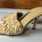 Marc Fisher Leather Draya Braided Woven Sandal Heel Nude Size 6.5 Photo 4