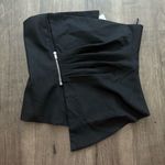 ZARA NWT  BLACK Corset Top with Asymmetrical Zipper 
Detailings Size S Photo 1