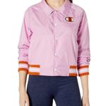 Champion  Jacket Women’s| Crop Coaches Jacket Barbie Pink and Orange Size… Photo 2
